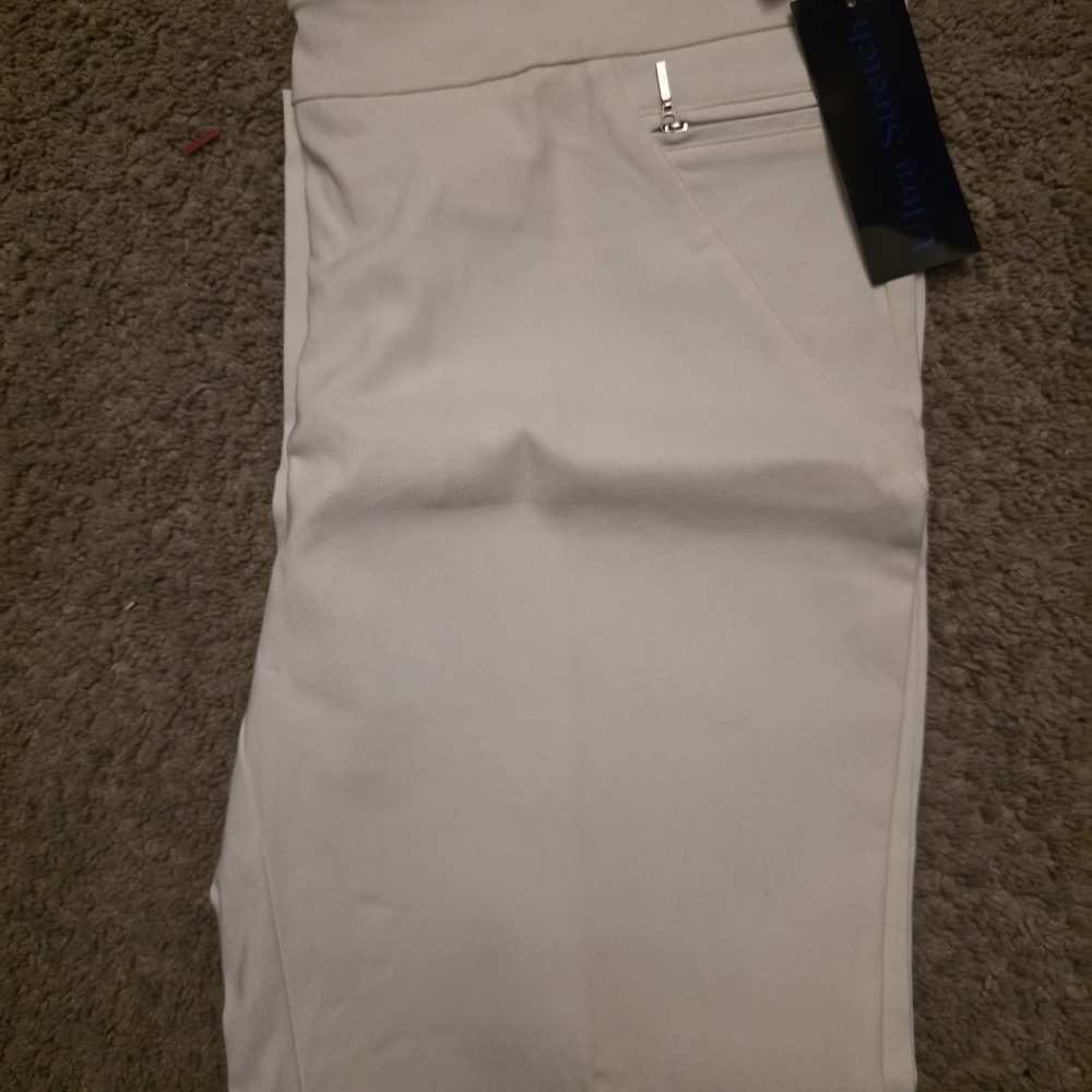 Soho Apparel Cream Ankle Pants